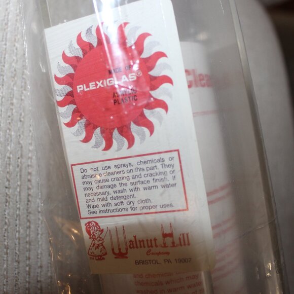 3/$77❤️vintage Walnut Hill Acrylic Candle Mould 3" Plexiglass Hexagon Pillar - Picture 4 of 6